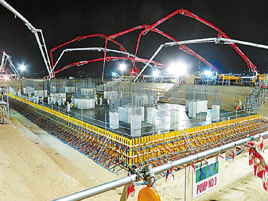 混凝土、一次性澆筑